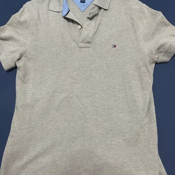 [BUNJANG] Tommy Hilfiger Polo Shirt Beige / 타미힐피거 카라티