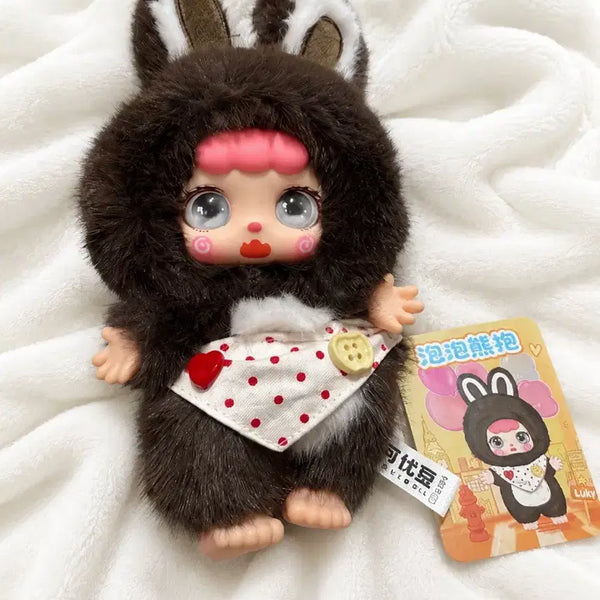 [BUNJANG] Kirbydu 100% Rabbit's Walk (Brown) Plush Doll / 커비두 100% 토끼의 산책 (브라운) 인형