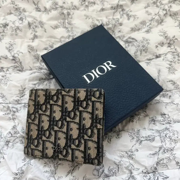 [BUNJANG] Dior Dior Oblique Bifold Wallet Beige / [크림판/풀구성]디올 오블리크 반지갑 베이지
