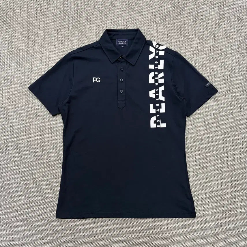 [BUNJANG] Parragates Short Sleeve Polo T-shirt Navy / (100)파리게이츠 반팔 폴로티 네이비