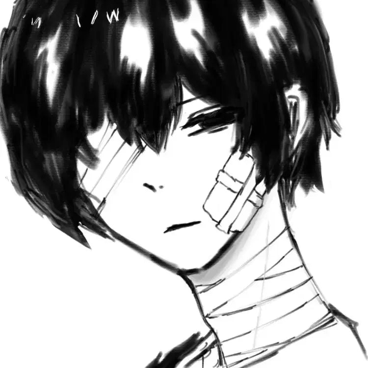 [BUNJANG] Character Art Commission (Black and White) / 커미션