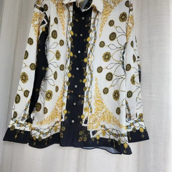 [BUNJANG] ZARA Pattern Blouse Shirt / ZARA 블라우스 패턴 셔츠