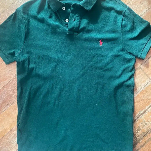 [BUNJANG] Polo Ralph Lauren Custom Fit Green T-Shirt / 폴로 랄프로렌 커스텀핏 그린 S (95-100)