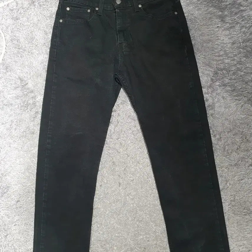 [BUNJANG] Levi's 502 Regular Tapered Fit Black Denim Jeans / 리바이스 블랙 데님 팬츠 502 레귤러 테이퍼드핏 블랙진바지  32