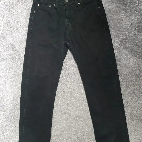 [BUNJANG] Levi's 502 Regular Tapered Fit Black Denim Jeans / 리바이스 블랙 데님 팬츠 502 레귤러 테이퍼드핏 블랙진바지  32