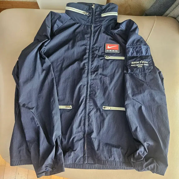 [BUNJANG] Nike Team Grand Prix 2023 Windbreaker Jacket / 나이키 팀 바람막이 네이비 SHOE DOG NIKE GRAND PRIX 2023