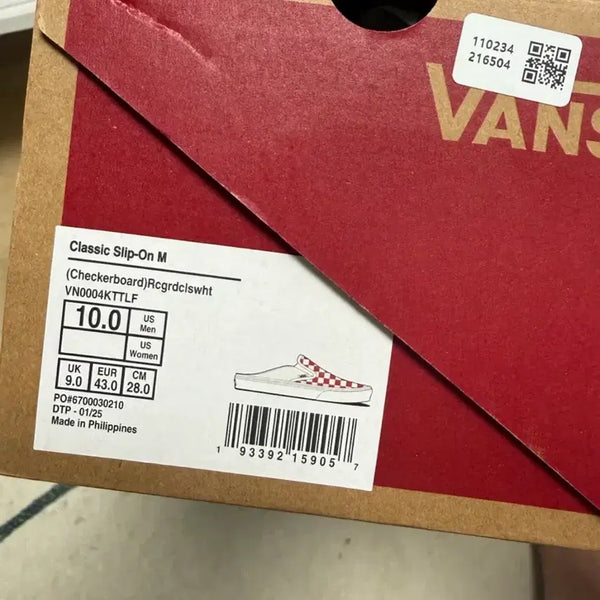 [BUNJANG] Vans Classic Slip-On M Checkerboard 280mm / 반스 클래식 슬립온 M 체커보드 280mm