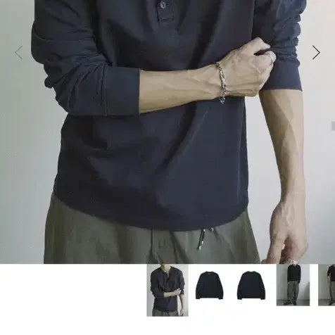 [BUNJANG] Siiido Armor Goat Henry Neck Long Sleeve Deep Navy / siiiido 시도 신형 컴퍼서리 라인 아머 고트 헨리넥 롱슬리브 긴팔티 딥네이비