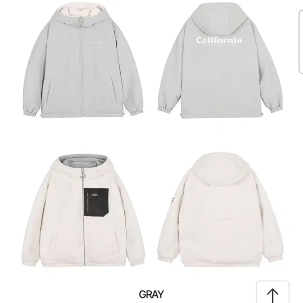 [BUNJANG] Who.A.U Reversible Fleece Jumper XL / 후아유 리버시블 후드 뽀글이 점퍼