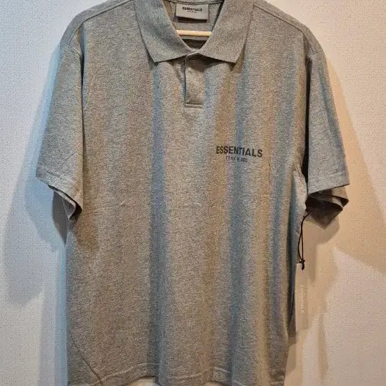 [BUNJANG] Essentials Polo T-Shirt Grey New / 에센셜즈 폴로 반팔 그레이  새상품