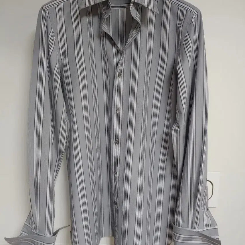 [BUNJANG] Tom Ford Gray Stripe Shirt / 톰포드 그레이스트라이프셔츠