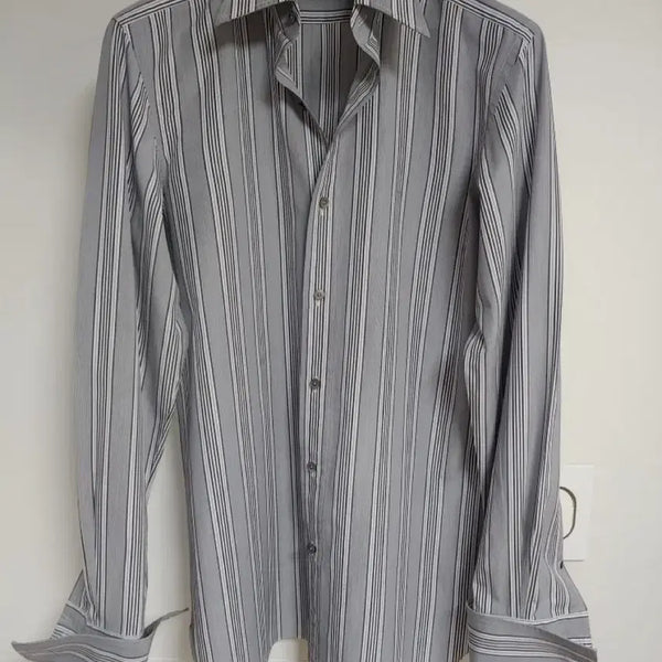[BUNJANG] Tom Ford Gray Stripe Shirt / 톰포드 그레이스트라이프셔츠