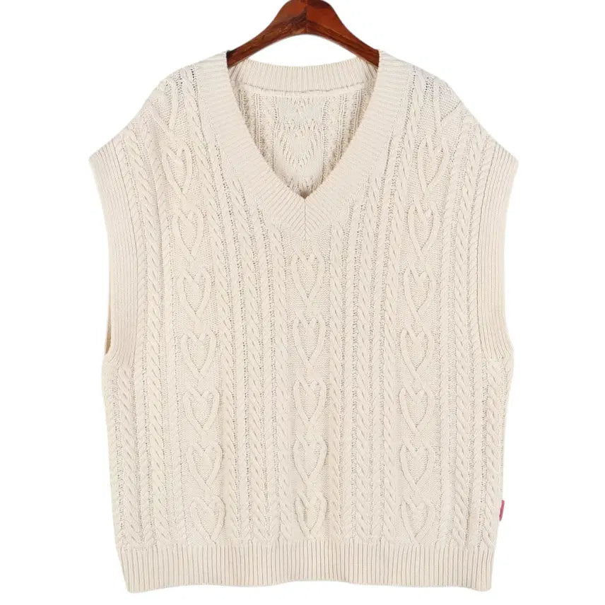 [BUNJANG] WE ME NEUNG OUI MAIS NON Knit Vest / 위메농 OUI MAIS NON 니트 베스트 / k6439