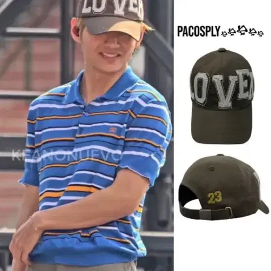 [BUNJANG] PACO SUPPLY LOVER E3 Cap Olive / 파코서플라이 러버 E3 캡 올리브 LOVER 볼캡 뷔 모자