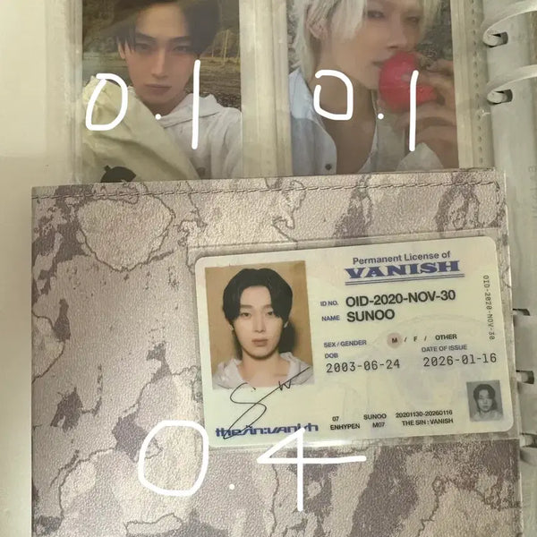[BUNJANG] ENHYPEN Album 'The Sin: Vanish' Fugitives Ver. / 엔하이픈 앨범 the sin:vanish fugitives ver