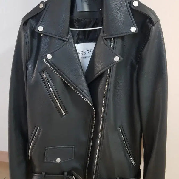 [BUNJANG] Dress Volume Rider Leather Jacket / 드레스볼륨 라이더 레더 자켓