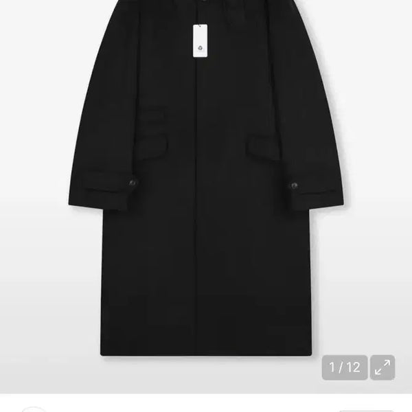 [BUNJANG] Beslow Cashmere Balmacaan Coat Black L / 비슬로우 캐시미어 발마칸 코트 (블랙 L사이즈)
