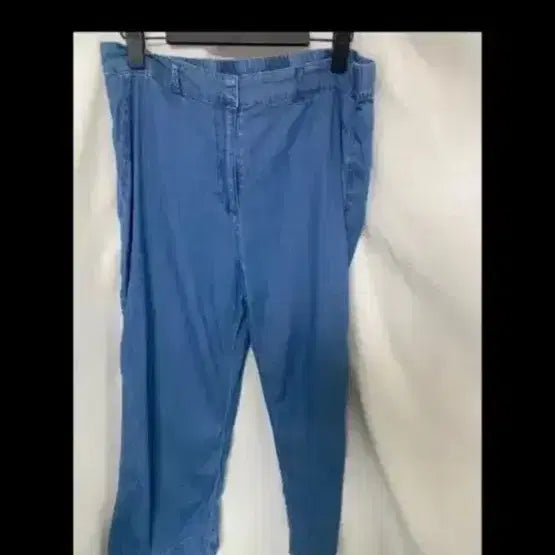 [BUNJANG] Women's Banding Span Cool Denim Wide Pants (Light Blue) / 여성 밴딩 스판 쿨데님 연청 와이드 팬츠