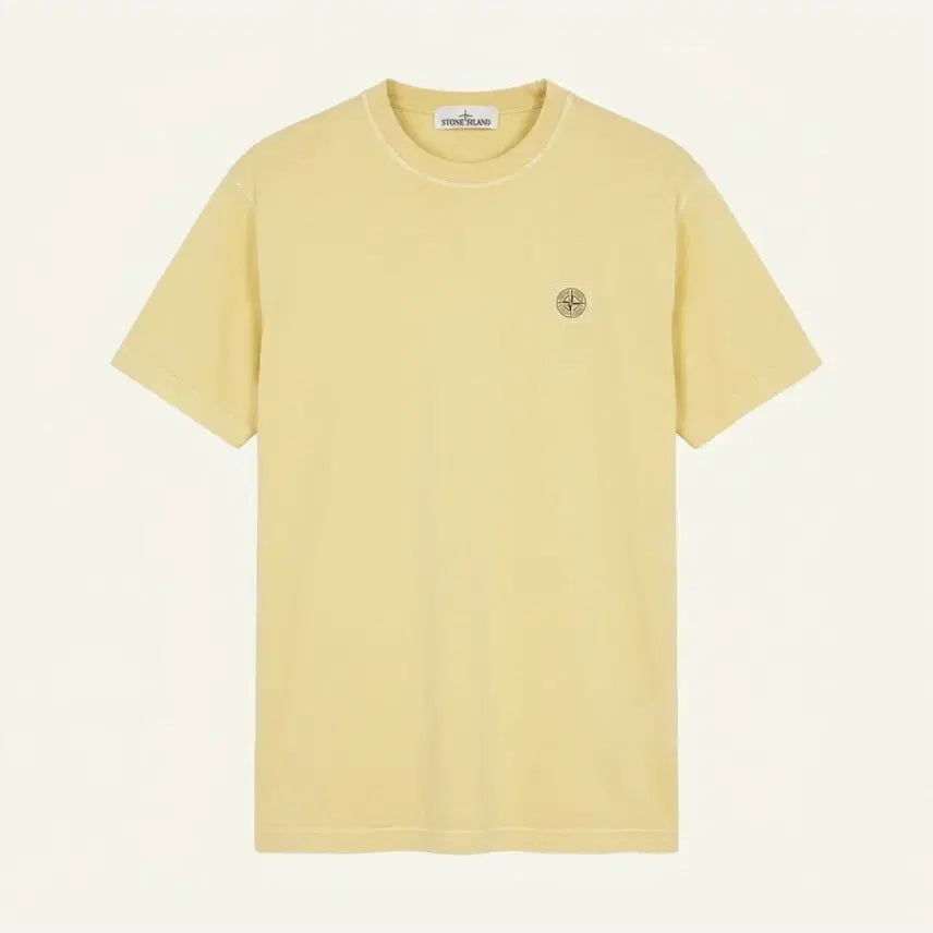 [BUNJANG] Stone Island Logo Patch T-Shirt Mustard XL / 스톤아일랜드 로고패치 반팔 머스타드 (XL)
