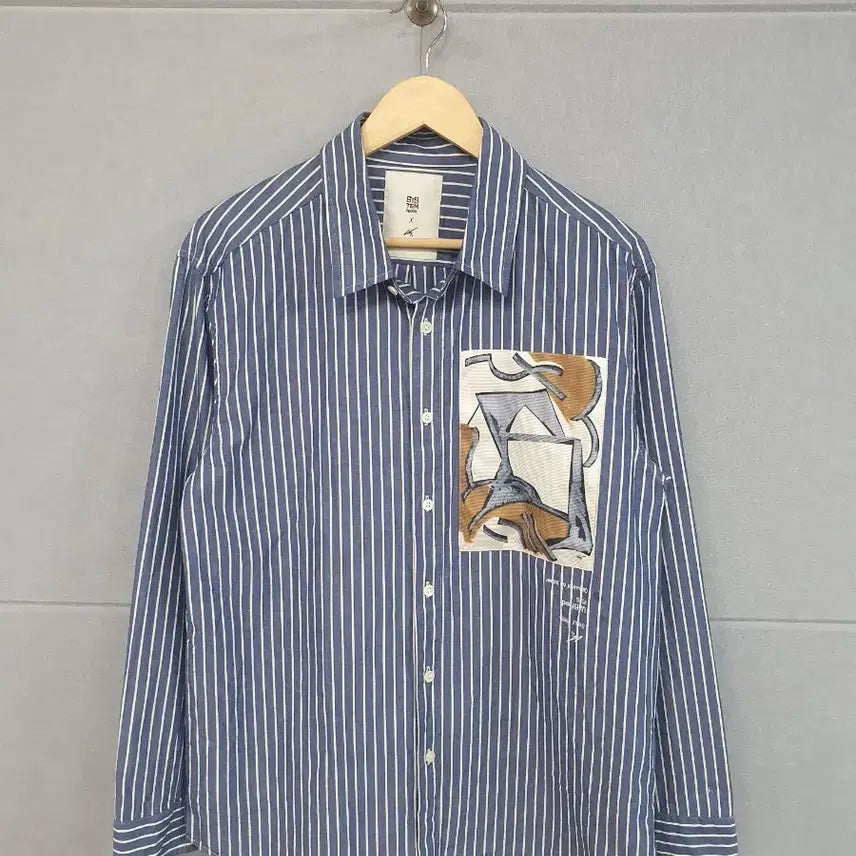 [BUNJANG] SYSTEM HOMME Stripe Shirt (Size 100) / #시스템옴므 스트라이프 셔츠 100