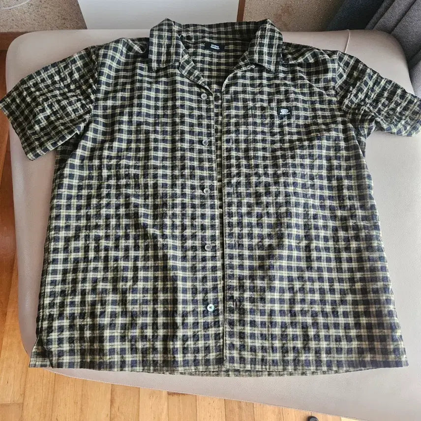 [BUNJANG] Studio Tomboy Check Shirt Khaki / 스튜디오톰보이 체크 셔츠  카키