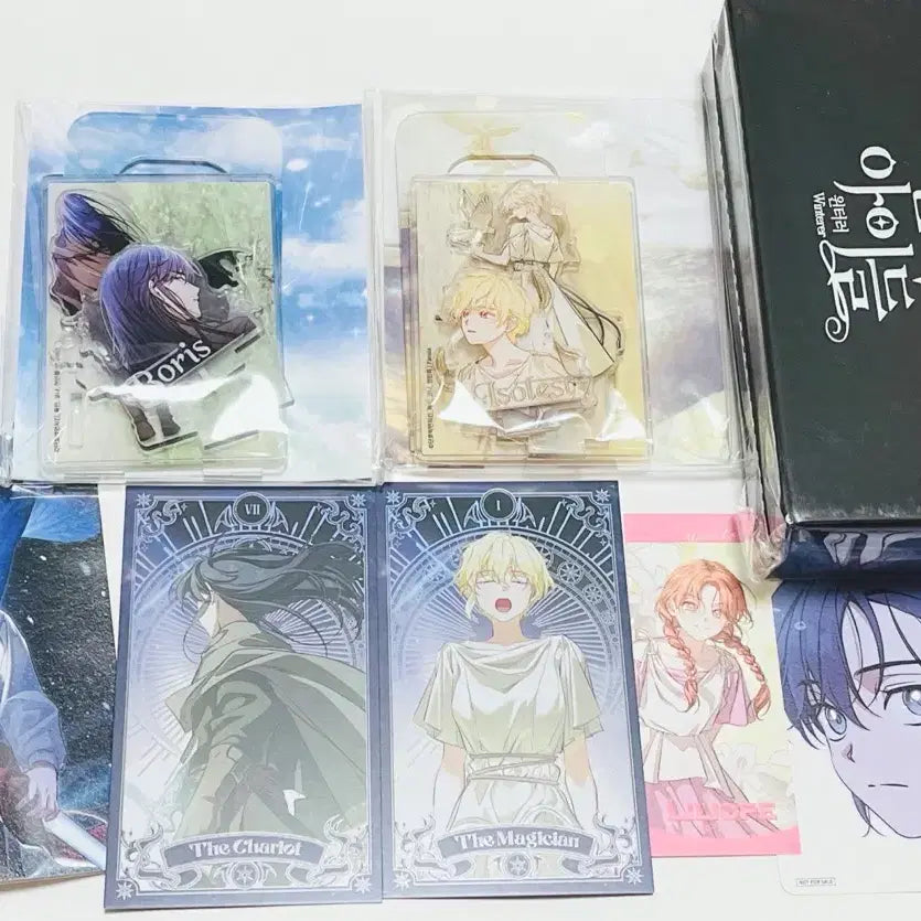 [BUNJANG] Record of Lodoss War Winterer Paper Knife, Bookmark, Coaster, Photocard Set / 룬의아이들 룬아 콜라보카페 윈터러 페이퍼나이프 타로카드 등