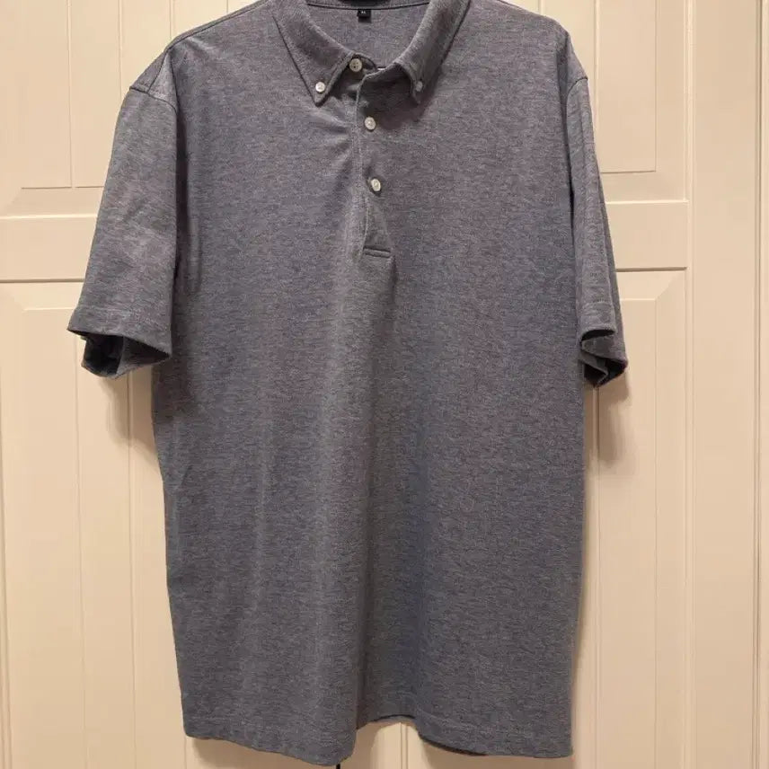 [BUNJANG] Muji Men's Pique Polo T-Shirt Blue XL / 무인양품 무지 남성 카라티셔츠 블루 XL