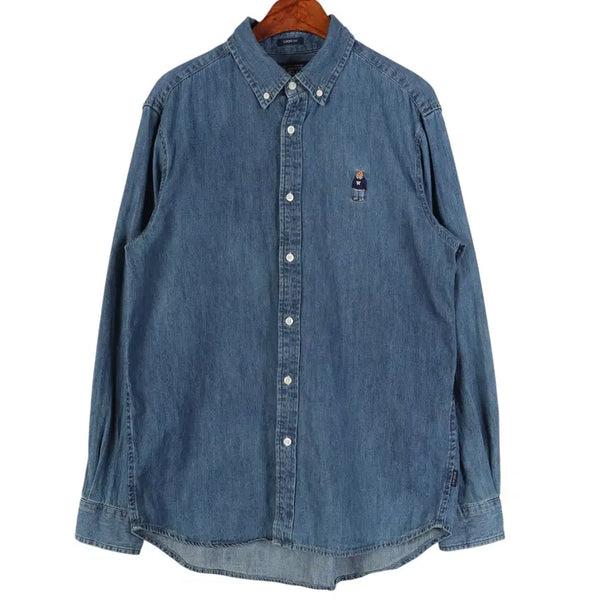 [BUNJANG] WHO A U Denim Shirt - Size M / 후아유 WHO A U 데님 셔츠 M / k6400