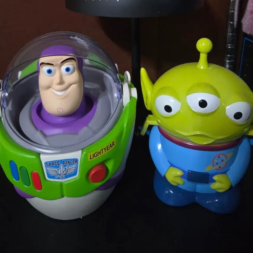 [BUNJANG] Buzz Lightyear & Alien Popcorn Bucket Set / 버즈 + 알린 팝콘통