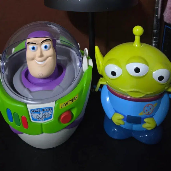 [BUNJANG] Buzz Lightyear & Alien Popcorn Bucket Set / 버즈 + 알린 팝콘통