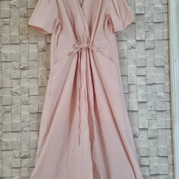 [BUNJANG] LUUL Pink Cotton Long Dress / LUUL 연핑크 면 롱원피스