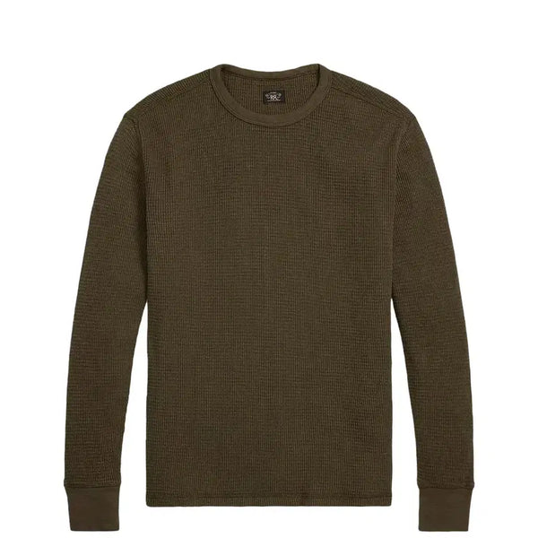 [BUNJANG] RRL Waffle Knit Crewneck Brown L / RRL 와플 니트 크루넥 브라운 L