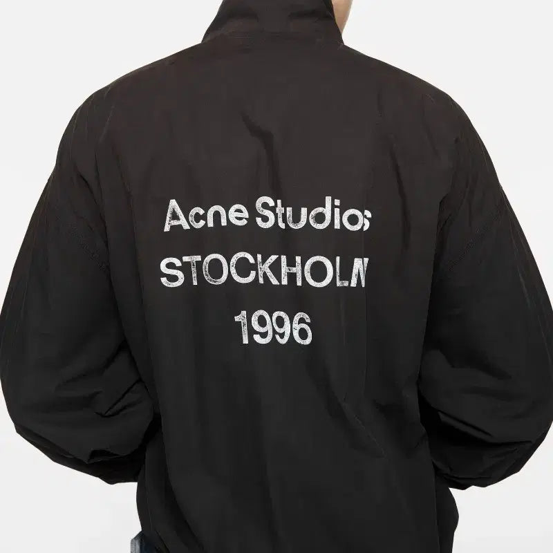 [BUNJANG] Acne Studios Logo Zipper Jacket Black / [구매] 아크네스튜디오 / 로고 지퍼 재킷 블랙 44