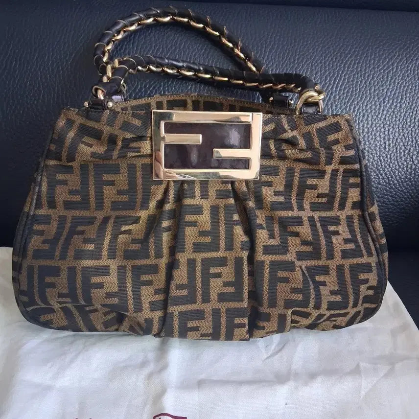 [BUNJANG] Fendi Zucca Shoulder Bag / 펜디 주카 숄더백