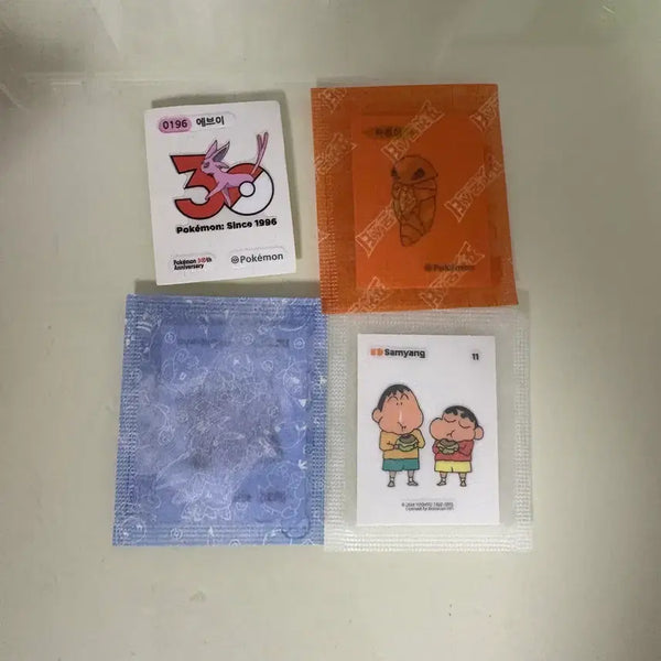 [BUNJANG] Pokemon TCG Stickers Bundle / 포켓몬스터 에브이 삐삐 딱충이 짱구 띠부씰
