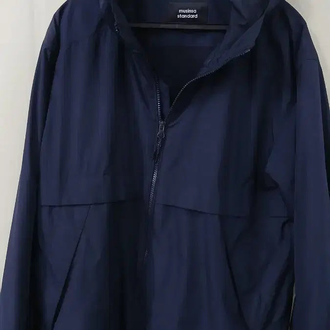 [BUNJANG] Musinsa Standard Windbreaker Jacket Navy L / 무신사 스탠다드 바람막이 자켓 네이비 L