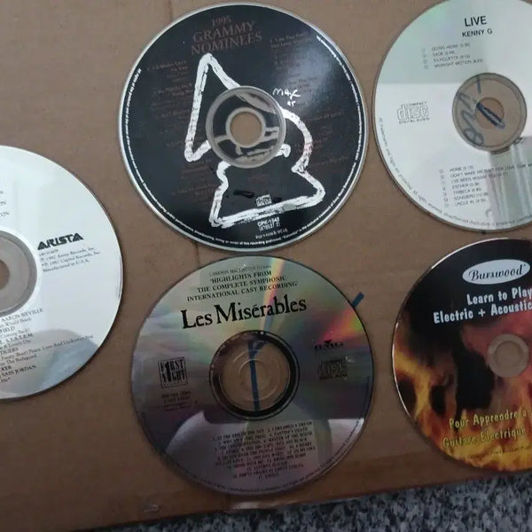 [BUNJANG] 5 CD Album Set (Grammy Nominee, Kenny G Live, Les Misérables, 2 Others) / CD 앨범 5종 (그래미 노미니, 케니 G 라이브, 레미제라블, 2종)