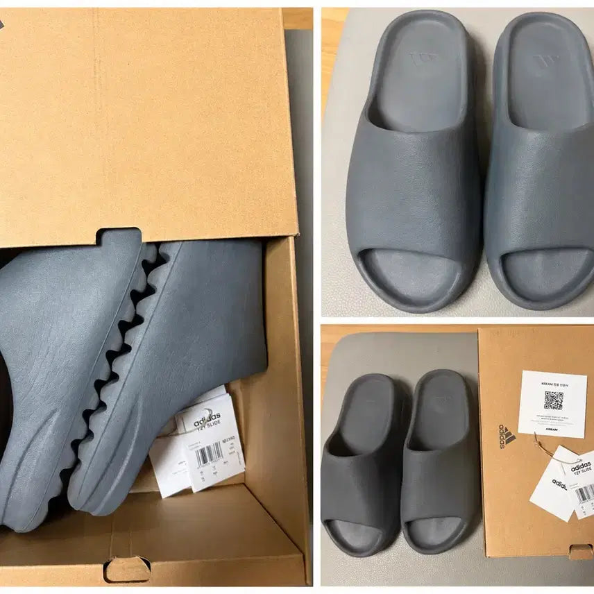 [BUNJANG] Adidas Yeezy Slide Slate Grey / 아디다스 이지 슬라이드 슬레이트 그레이 285