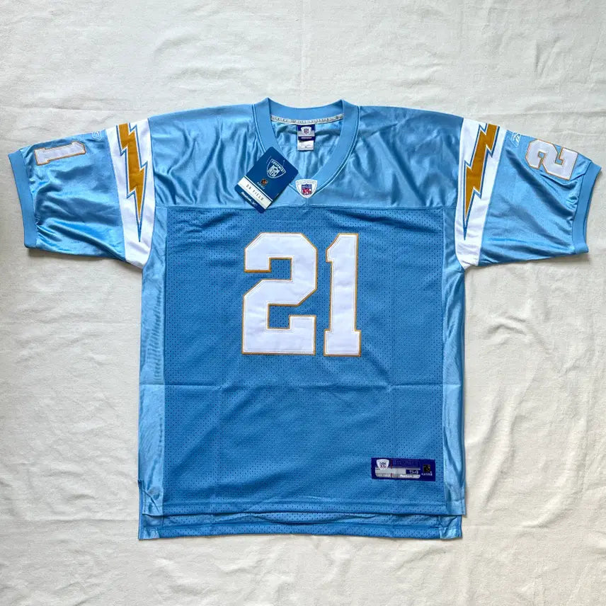 [BUNJANG] Reebok NFL San Diego Chargers LaDainian Tomlinson #21 Powder Blue Jersey 54 Deadstock / 00s 리복 NFL 샌디에이고 차저스 톰린슨 파우더 블루 져지 54 데드스탁