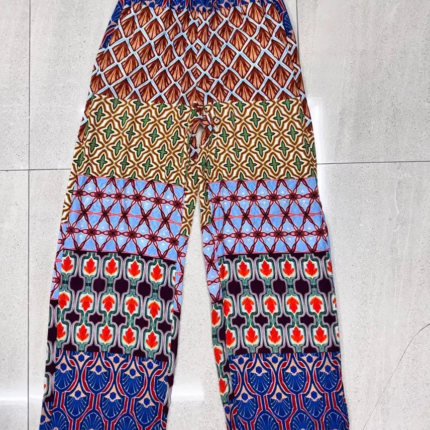 [BUNJANG] Zara Ethnic Pattern Wide Pants / 자라 에스닉패턴 와이드팬츠