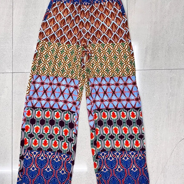 [BUNJANG] Zara Ethnic Pattern Wide Pants / 자라 에스닉패턴 와이드팬츠