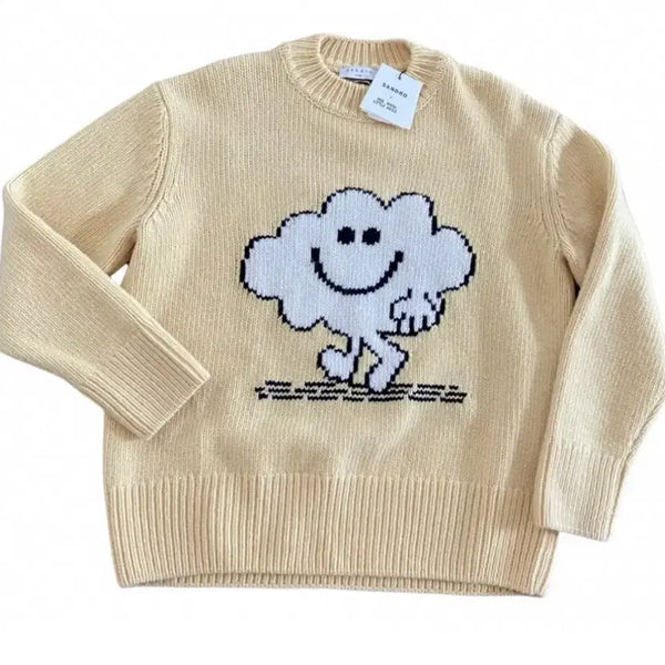 [BUNJANG] Sandro Wool Cashmere Knit Sweater / 산드로 울캐시미어 니트(1회 착용)