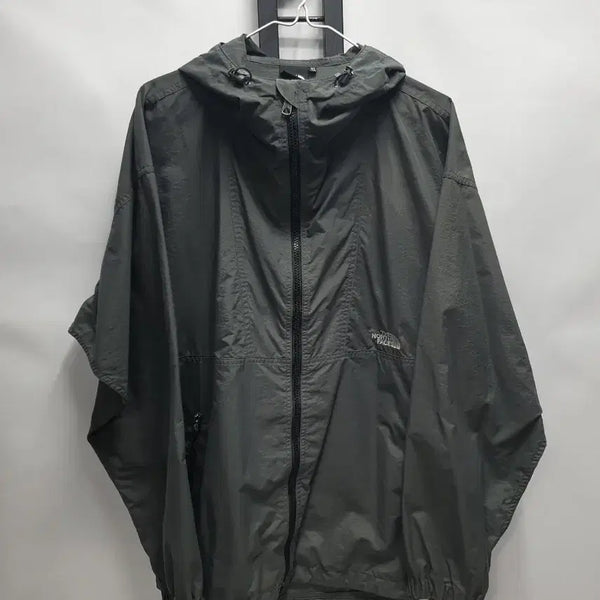 [BUNJANG] The North Face Lightweight Nylon Windbreaker Jacket (XL) - Grey / 노스페이스 바람막이 경량 나일론 자켓 그레이 xl