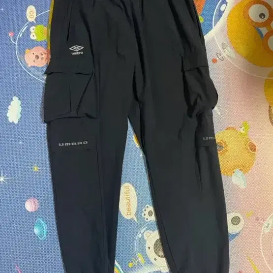 [BUNJANG] Umbro Woven Cargo Jogger Pants Black 2XL / 엄브로 우븐 카고 조거팬츠 냉감 스트레치 블랙 2XL