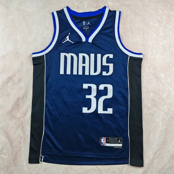 [BUNJANG] Dallas Mavericks 32 Luka Dončić Navy Replica Jersey / NBA 댈러스 매버릭스 32번 프라하 네이비 선언판 핫팩
