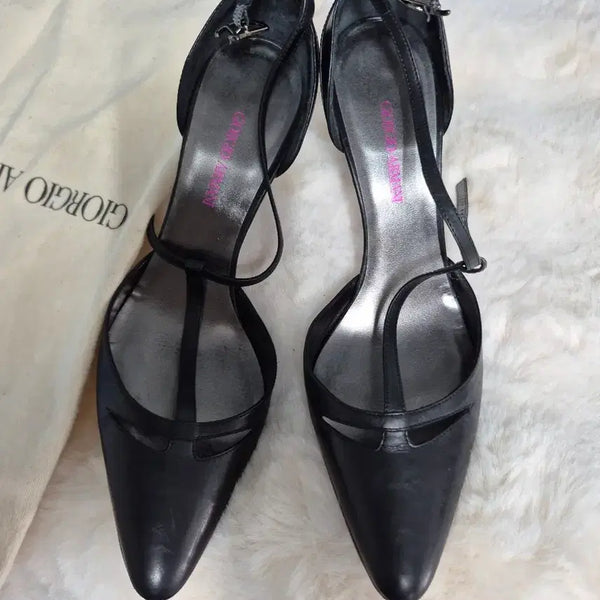 [BUNJANG] Giorgio Armani Women's Black Heels / 조르지오 아르마니 여성 구두 블랙. 가62