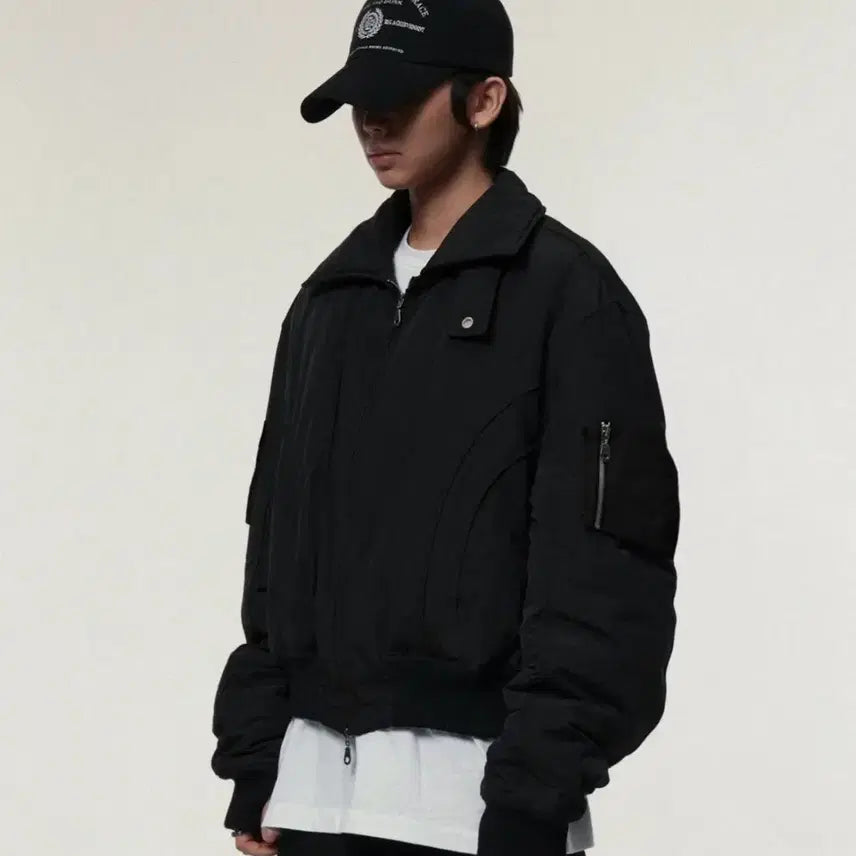 [BUNJANG] Black MA-1 Bomber Jacket / 블랙 MA-1 봄버 자켓(아이돈워너셀)