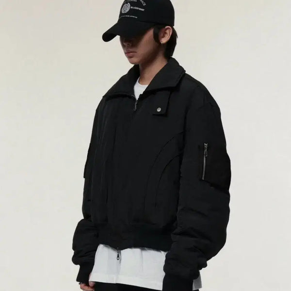 [BUNJANG] Black MA-1 Bomber Jacket / 블랙 MA-1 봄버 자켓(아이돈워너셀)