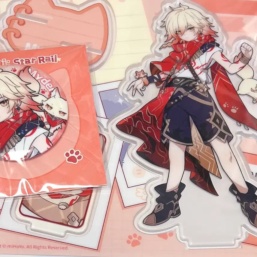 [BUNJANG] Honkai: Star Rail Exhibition Tinycat Acrylic Stand & Can Badge Bundle / 붕괴 스타레일 전시회 붕스 마이데이 타이니캣 미니니 고양이 아크릴스탠드 캔뱃지