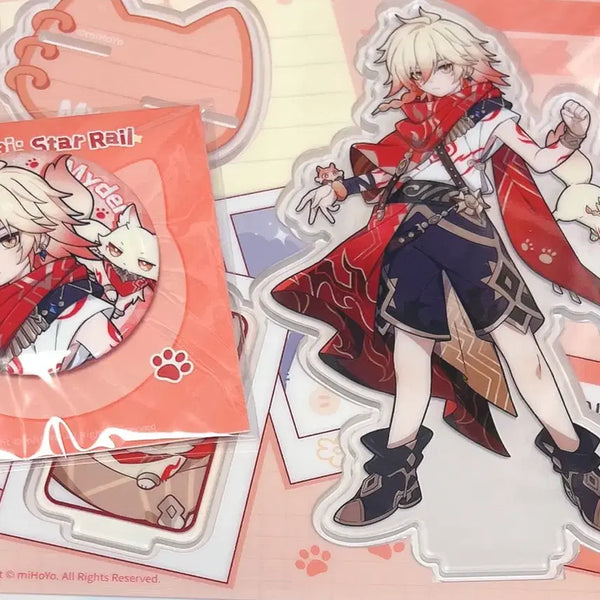 [BUNJANG] Honkai: Star Rail Exhibition Tinycat Acrylic Stand & Can Badge Bundle / 붕괴 스타레일 전시회 붕스 마이데이 타이니캣 미니니 고양이 아크릴스탠드 캔뱃지